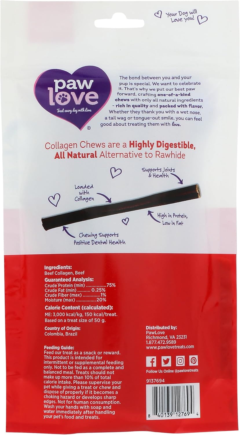 Paw Love Collagen Dog Chew, 3 Ea