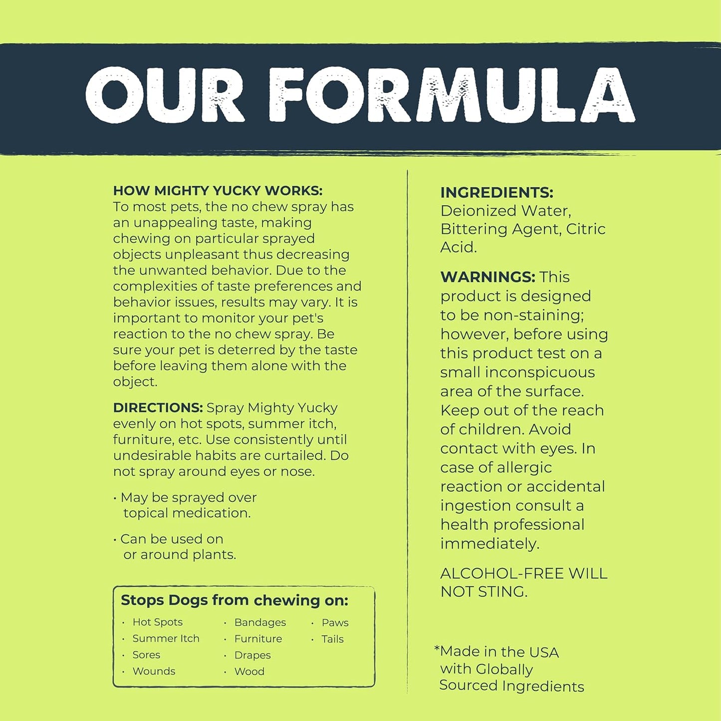 Mighty Paw Waggables Yucky No Chew Spray for Dog (Made in The USA) | Bitter Apple Sprayer for Pets to Stop Chewing. Dog Repellent Spray for Furniture. Anti Chew Sprayer Pets. (8 oz)