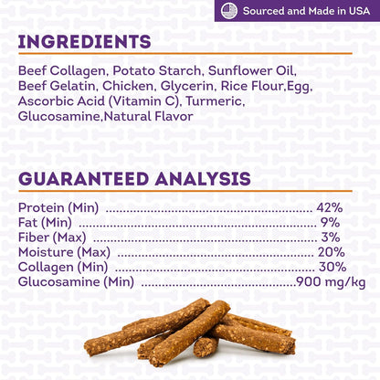 Collagen Smart Sticks Dog Treats - Chicken & Sweet Potato Flavor, 9oz/1 Pack