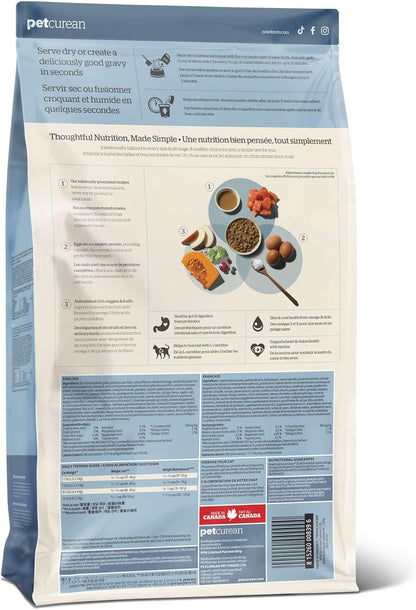 Now Fresh Good Gravy Grain-Free Dry Cat Food with Salmon, Healthy Kibble for Adults & Seniors Coated in Bone Broth – Just Add Water to Moisten, Chicken-Free Recipe for Sensitive Stomachs, 3 lb Bag