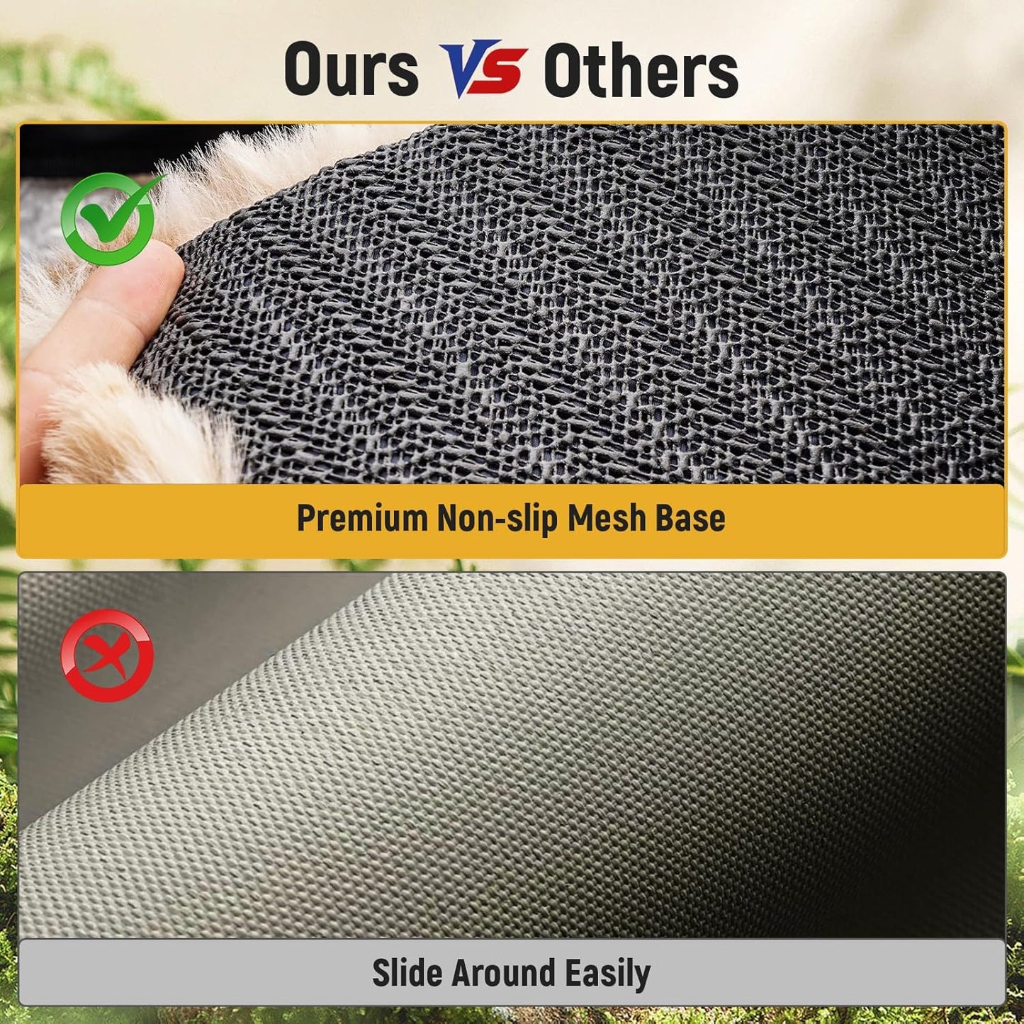 55" x 26" Dog Bed for Car Back Seat, Backseat Pet Bed with Upgraded Non-Slip Bottom, Dog Sleeping Mattress with Washable Removable Cover, Fit for Backseat Extenders, Sofa, Travel Friendly