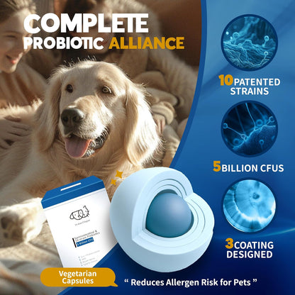 Dr. Kiwi O'dogcat Probiotics for Dogs | Support Gut Health, Diarrhea, Digestive Health & Seasonal Allergies