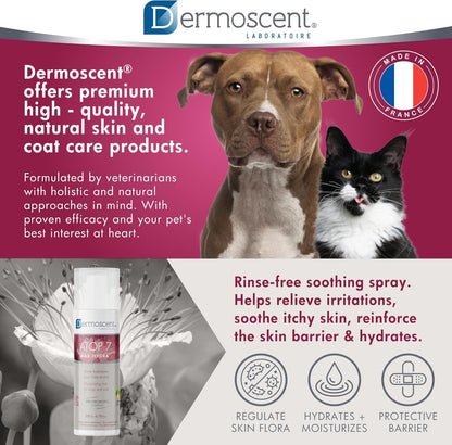 Dermoscent ATOP 7 Max Hydra Spray for Pets | Natural Hydrating Mist with Pre & Probiotic Complex for Dry, Allergy & Atopy-Prone Skin Relieves Skin Dryness & Protects Cutaneous Barrier Non-Greasy
