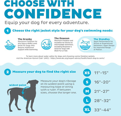 Outward Hound Standley Sport Dog Life Jacket, High-Performance Ripstop Dog Life Vest for Swimming, Boating, and Water Safety, Large, Green