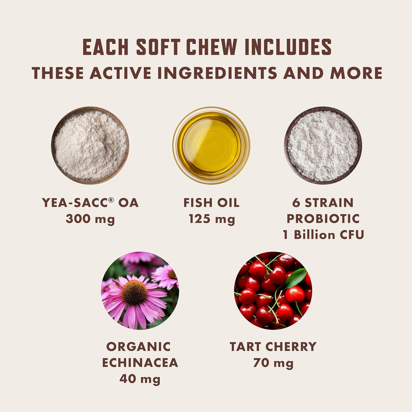 Rocco & Roxie Dog Allergy Relief Chews with Omega 3 for Dogs, Probiotics for Itching Skin, Stop Paw Licking, Fish Oil Skin and Coat Supplement, Anti-Itch, Pet Itchy Allergies and Immune Support, 60ct