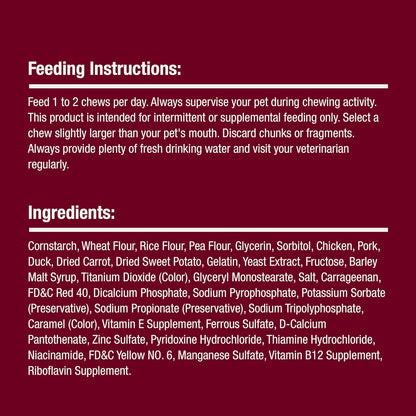 SmartBones Smart Kabobz, Treat Your Dog to a Rawhide-Free Chew Made With Real Chicken, Pork and Duck 18 Count (Pack of 1)