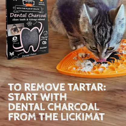 QCHEFS Dental Charcoal for Cats – Two Month Supply* - Food Topper - After Meal Licking Treat, Oral Health Snack with Amino Acids.