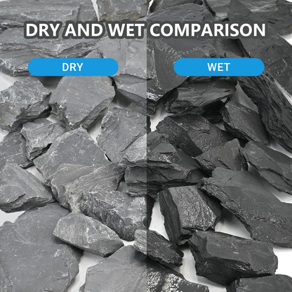 Natural Slate Rock 5lb Reptile Basking Stone Fish Tank Rocks for Aquarium Landscaping, Tank Decoration, Fairy Gardens,Reptile & Amphibian Enclosures 3-8 Inches