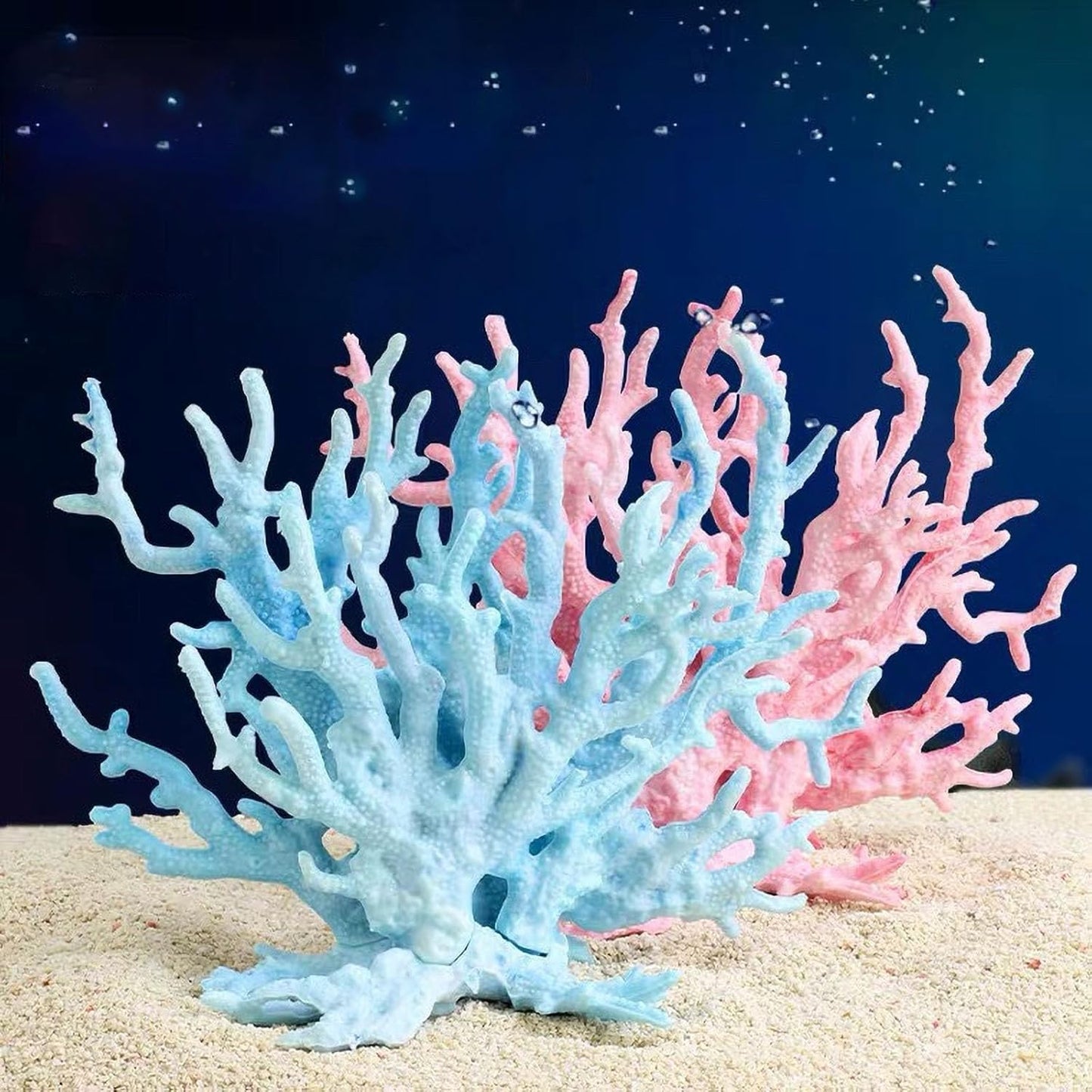 Besimple Artificial Aquarium Coral Ornament Plastic Fish Tank Plants Decoration for Aquarium Landscape (Pink)
