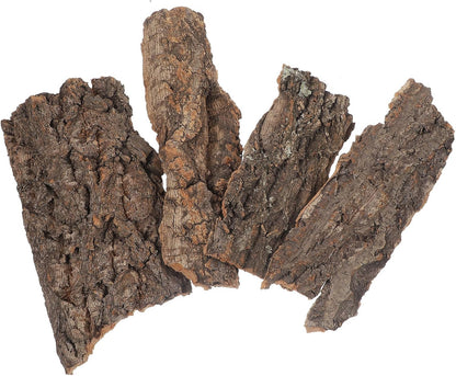 4pcs Cork Bark for Reptiles, Climbing Bark for Reptiles, Terrarium Decorations, Turtle Platform, Natural Wood