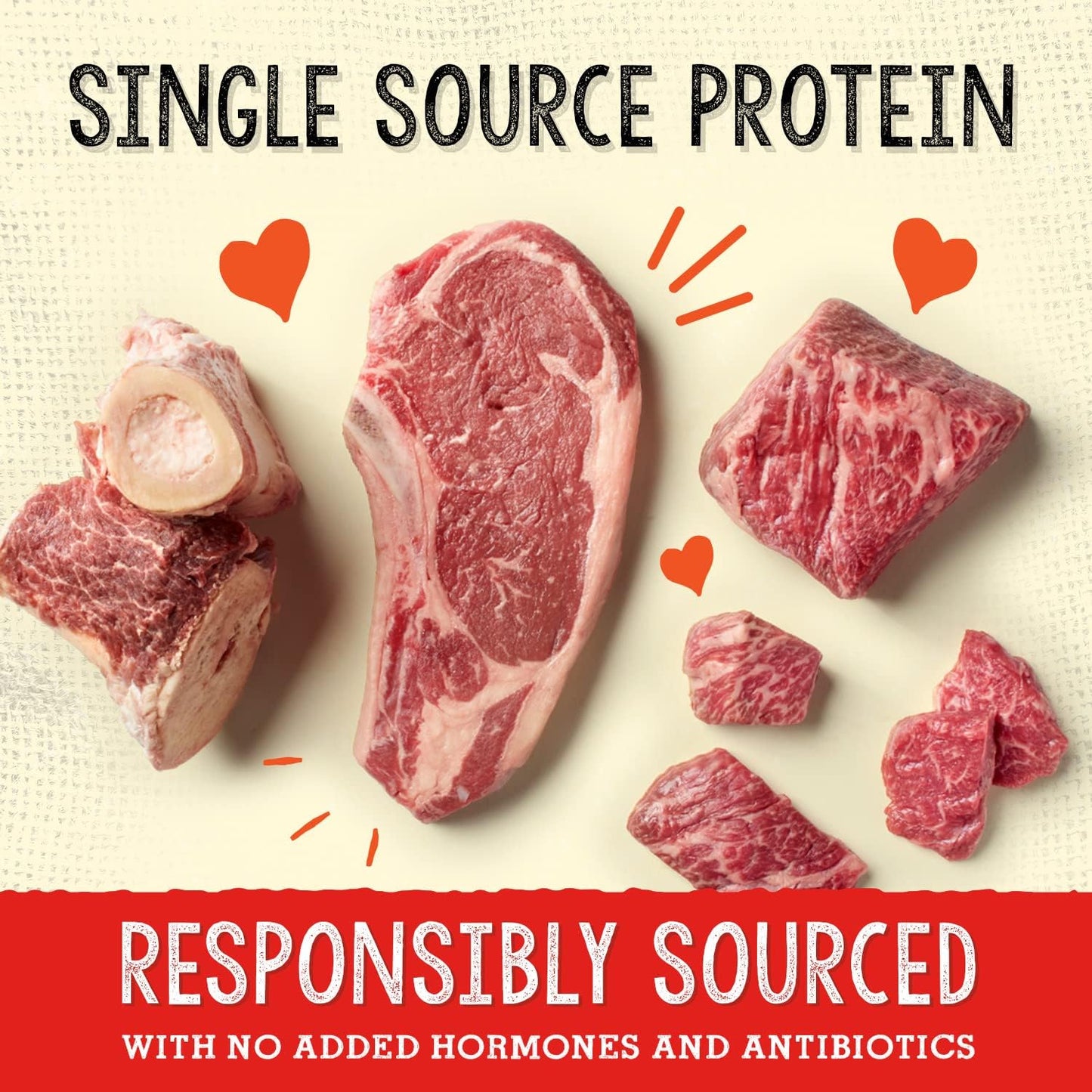 Stella & Chewy's Freeze Dried Raw Grass-Fed Beef Meal Mixers – SuperBlends Dog Food Topper – Grain Free, Protein Rich Recipe – 3.25 oz Bag