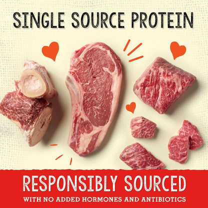 Stella & Chewy's Freeze Dried Raw Grass-Fed Beef Meal Mixers – SuperBlends Dog Food Topper – Grain Free, Protein Rich Recipe – 3.25 oz Bag