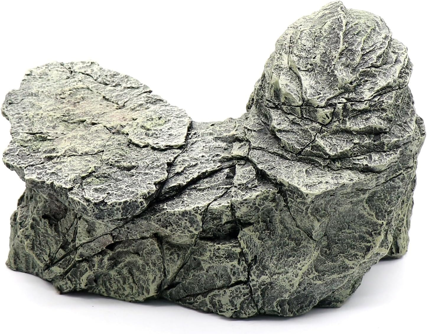 Reptile Rock Basking Platform, Gecko Hide Cave Hiding Place, Snake Cave and Hides for Reptiles, Amphibians, and Small Animals, Lizards