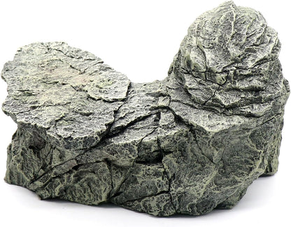 Reptile Rock Basking Platform, Gecko Hide Cave Hiding Place, Snake Cave and Hides for Reptiles, Amphibians, and Small Animals, Lizards