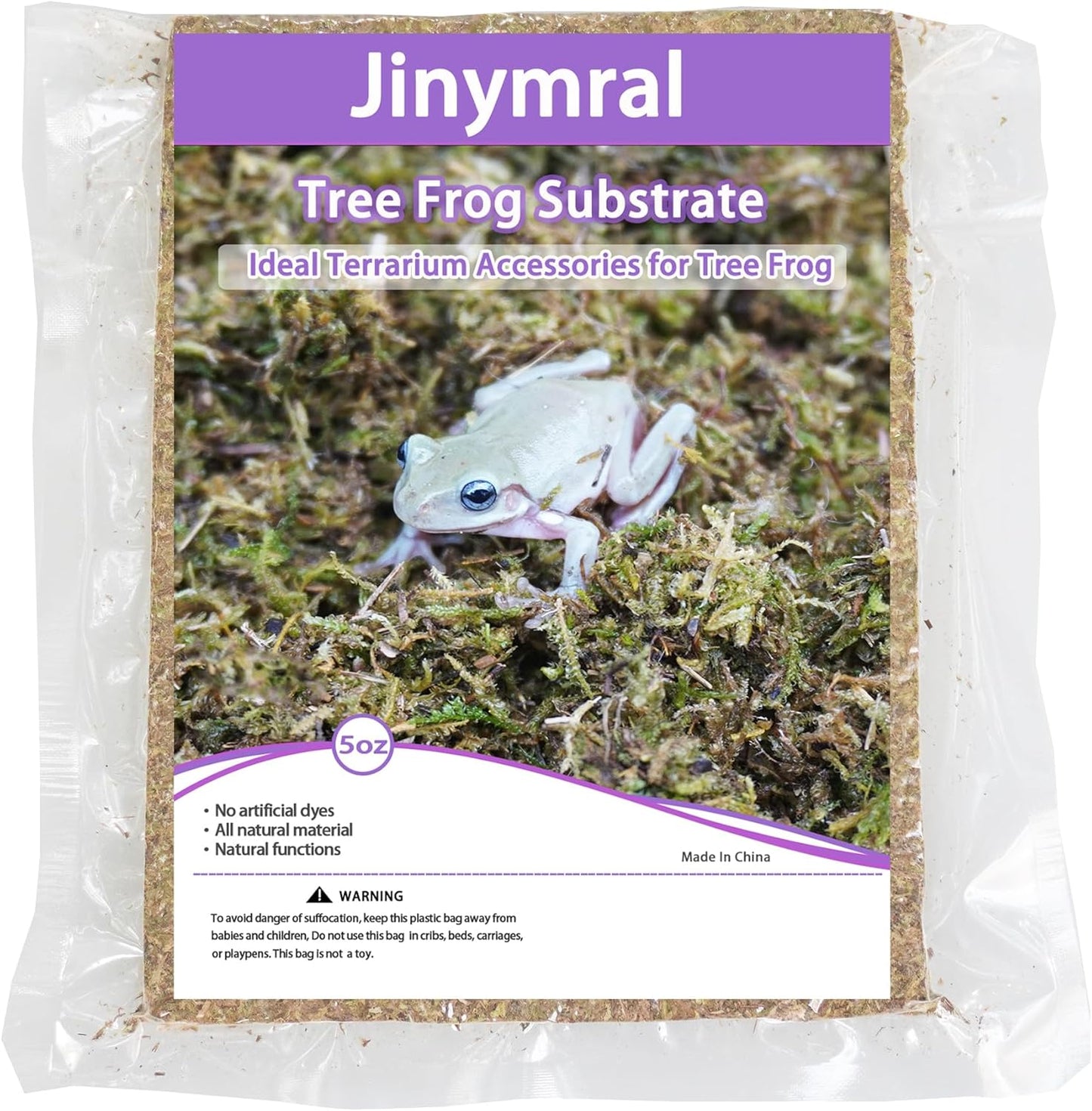 5oz Tree Frog Substrate, Ideal Toad House Terrarium Habitat Supplies