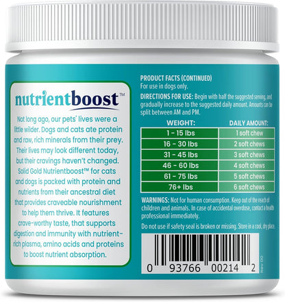 Solid Gold Calming Chews for Dogs - Dog Calming Chews w/Melatonin for Separation, Stress & Hyperactivity Relief - Supports Relaxation for Travel, Fireworks & Storms - All Ages & Sizes - Bacon 120ct