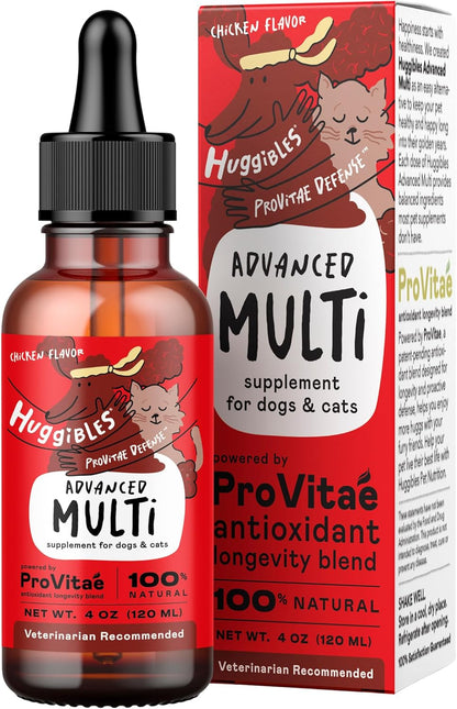 Advanced Multi Liquid Concentrate Vitamin for Dogs & Cats, 4oz