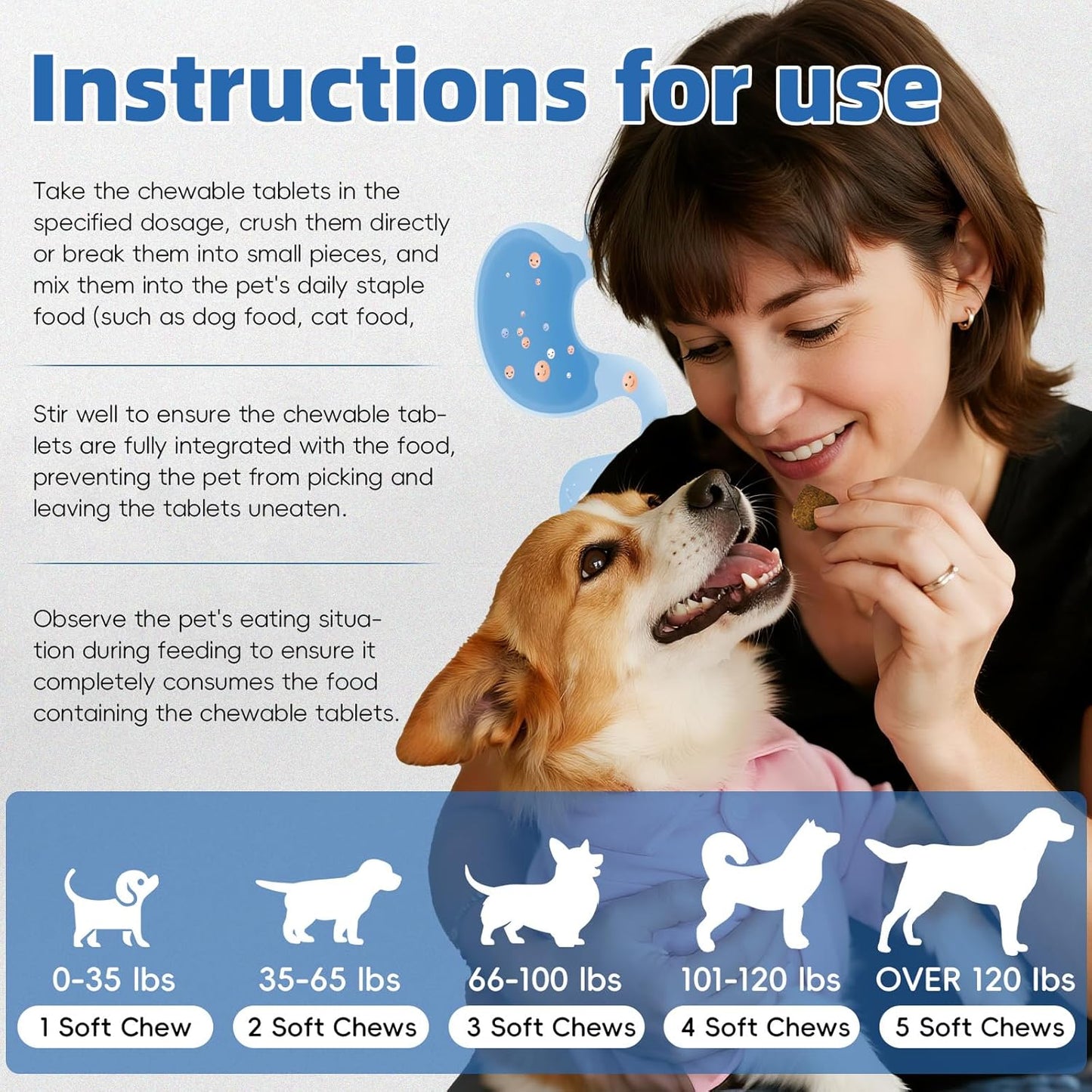 Probiotics for Dogs, Improve Itchy Skin Itchy Ears + Calming Collar for Dogs