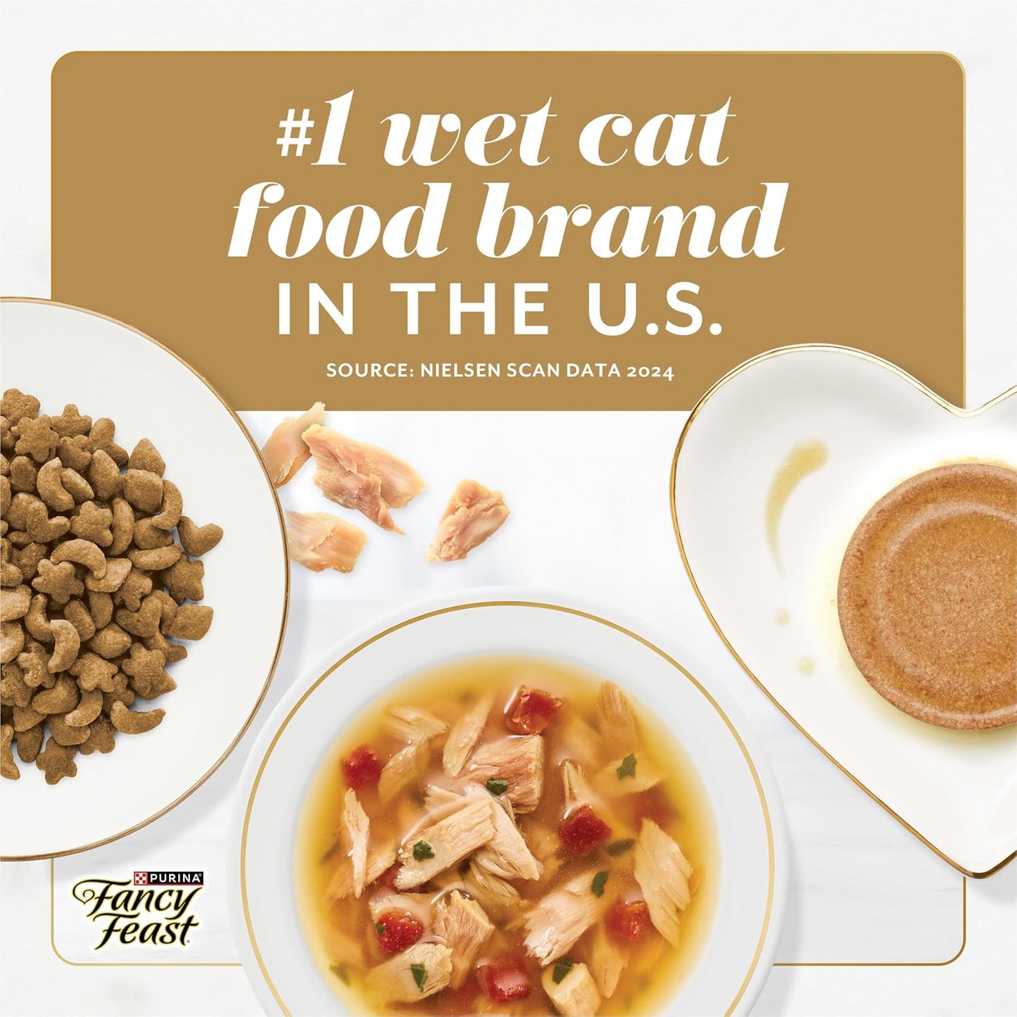 Fancy Feast Gems Pate Cat Food Mousse With Chicken and a Halo of Savory Gravy Cat Food - (Pack of 8) 4 oz. Boxes