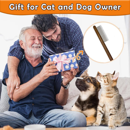 Wooden Dog Cat Flea Comb for Small Pets,Gift for Pet Owners