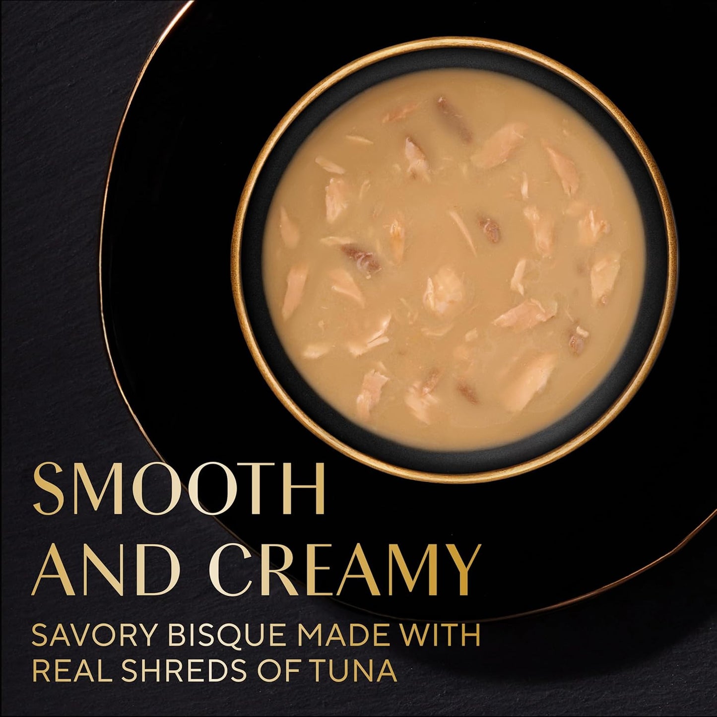 Sheba Bisque Lickable Cat Treats & Cat Food Toppers Tuna Recipe, 1.4 oz. Bowls, 14 Count