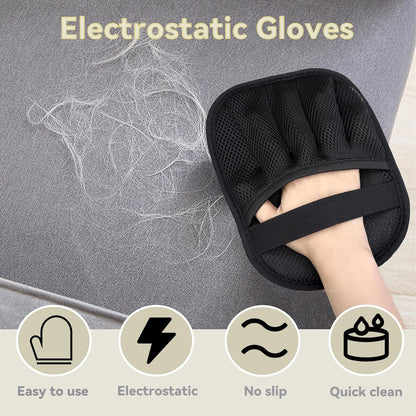 Christmas Stocking Stuffer Pet Hair Removal Glove,Pet Hair Remover for Cat & Dog,New Upgraded Electrostatic Gloves Pet Hair,Reusable Electro Static Pet Hair Remover Electrostatic Gloves
