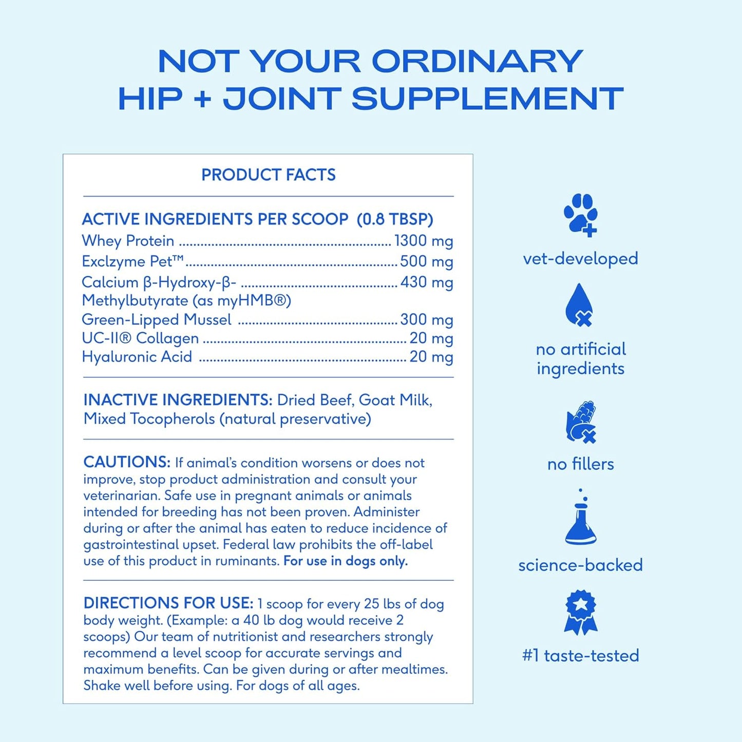 Native Pet Joint Health & Daily Wellness Pack: Hip & Joint Supplement for Dogs - Supports Joints, Cartilage, Muscles & Anti-Inflammatory & Dog Vitamins & Supplements 11-in-1 Multivitamin - 60 Scoops