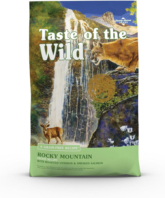 Taste Of The Wild Dry Cat Food, Rocky Mountain Feline Formula With Roasted Venison And Smoked Salmon, 5 Pound