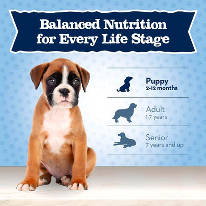 Blue Buffalo Baby Blue Natural Dry Food for Puppies, Healthy Growth Formula with DHA, Savory Chicken Recipe, 4-lb Bag