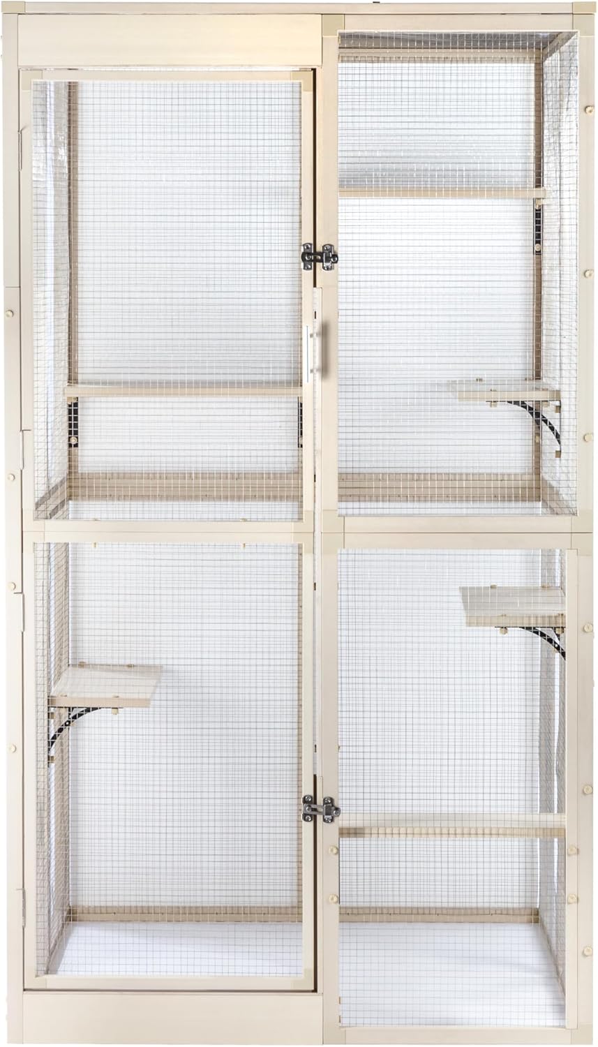 New Age Pet ECOFLEX® Kitty Katio Climber Cat House and Pen Combo