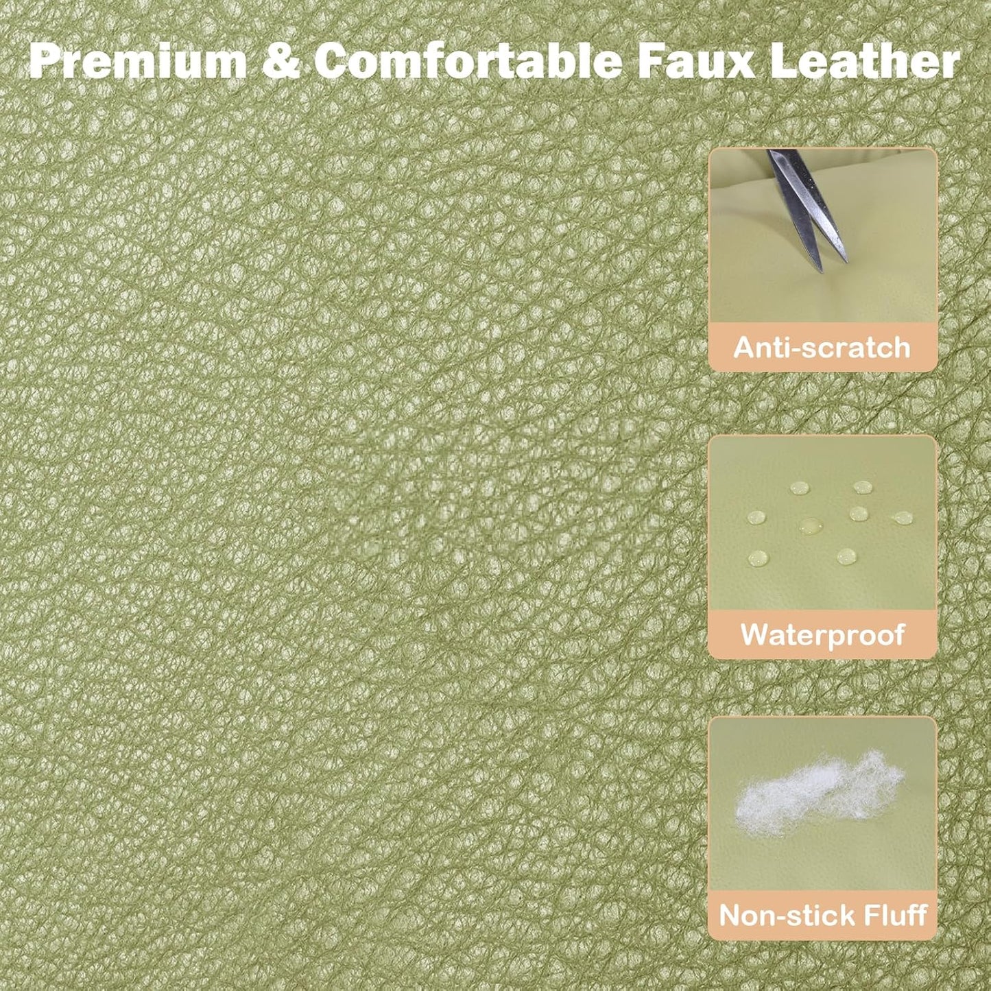 Dog Car Seat for Large Dogs, Large Leather Dog Car Bed with Storage Pocket, Waterproof PVC Leather Booster Seat Travel Bed for Front & Back Seat, Clip-On Safety Leash (Blue/Brown)