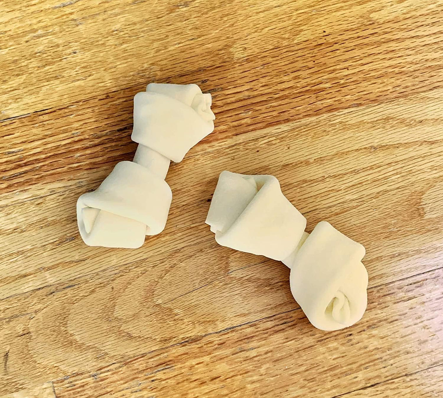 Pet Factory 100% Made in USA Beefhide 6-7" Knotted Bones Dog Chew Treats - Natural Flavor, 8 Count/1 Pack