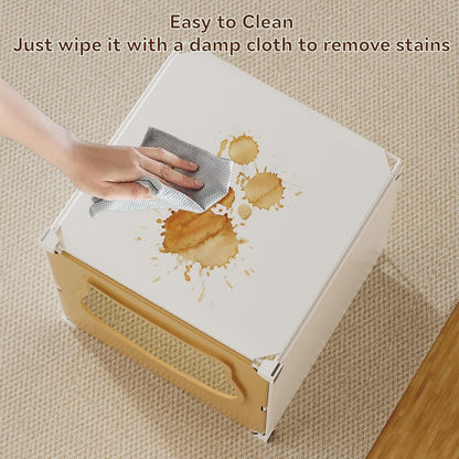 Small Cat Cage Indoor, DIY Cat Playpen Enclosure Crate Kennel with Top Platform, 2-Tier Cute Pet House for 1-2 Kitten