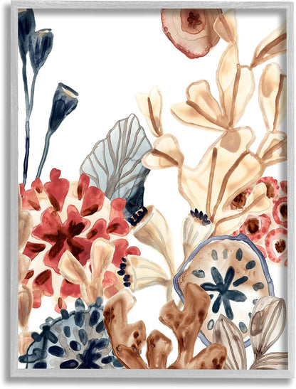 Stupell Industries Aquatic Plant Life Assortment Coral Kelp Sand Dollars