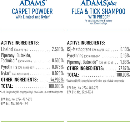 Adams Carpet Powder + Shampoo Bundle