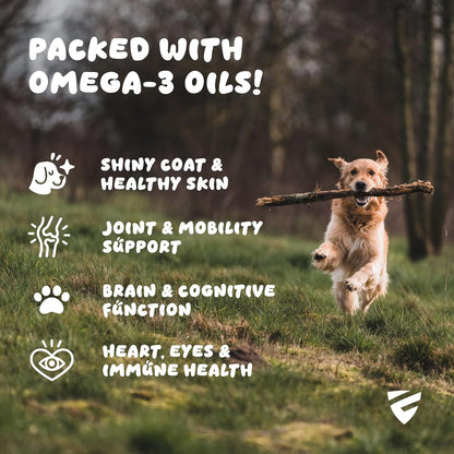 Peppy Pup Omega-3 KD Oil Capsules for Pets, Omega 3 for Dogs and Cats, Fish Oil for Dogs and Cats, Pet Vitamins and Supplements, Pet Fish Oil, Supports Healthy Heart, Dog Coat Defense, 60 Day Supply