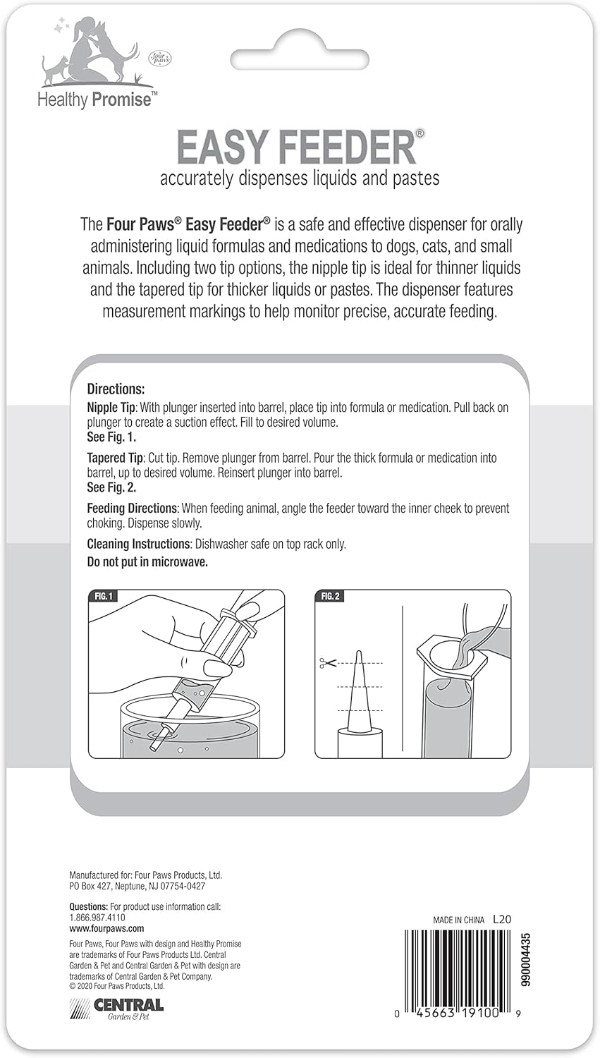 Four Paws Healthy Promise Easy Feeder Pet Feeding Syringe