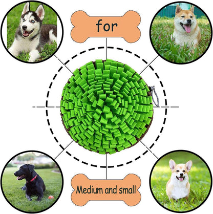 Pet Snuffle Mat for Dogs,Interactive Feed Puzzle for Boredom,Encourages Natural Foraging Skills for Cats Rabbits Dogs Bowl, Dog Treat Dispenser Indoor Outdoor Stress Relief,Travel Portable and Compact