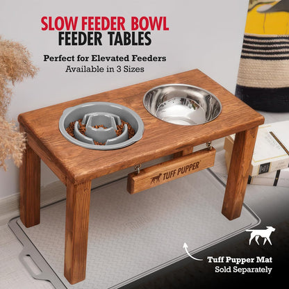 Tuff Pupper Slow Feeder Insert Bowl | Puzzle Maze Slows Down Eating | Elevated Feeder Tray Bowls | Standalone Dog Bowl | Pet Bowls Insert | Easy Clean Dishwasher Safe (2 Cups - Fits 7.5-8 Inch Hole)