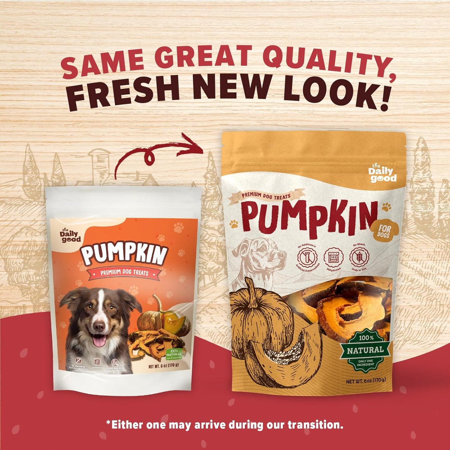 Pumpkin Chips & Powder for Dogs – 100% Natural High Fiber Digestive Support Snack & Supplement, Designed for All Breeds – Grain-Free, Hypoallergenic – Easy to Digest