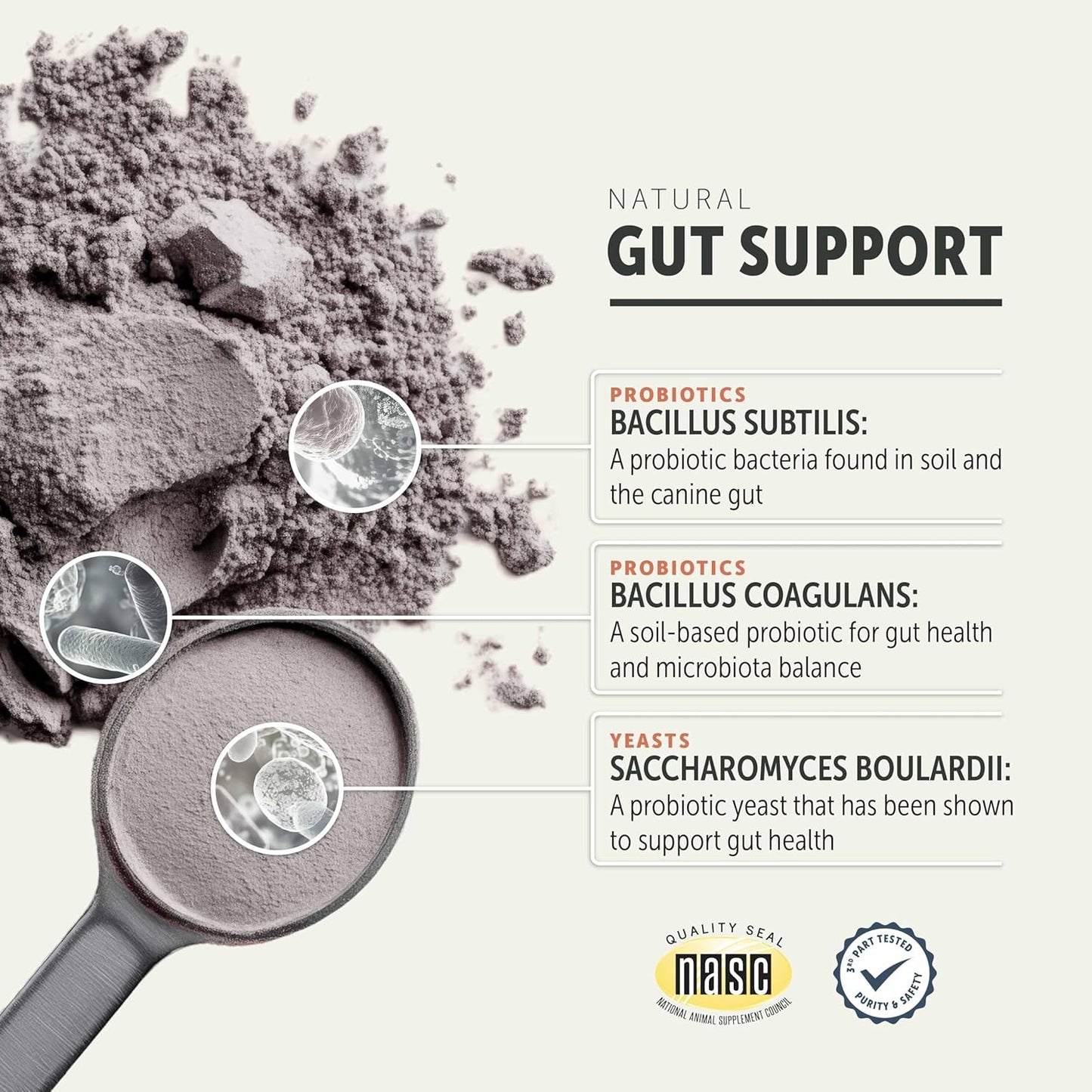 Four Leaf Rover Protect - Probiotics for Dogs - Veterinarian Formulated - with Natural Prebiotics and Antioxidants - Detoxification & Gut Health - 30 Day Large Dog Supply