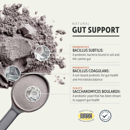 Four Leaf Rover Protect - Probiotics for Dogs - Veterinarian Formulated - with Natural Prebiotics and Antioxidants - Detoxification & Gut Health - 30 Day Large Dog Supply