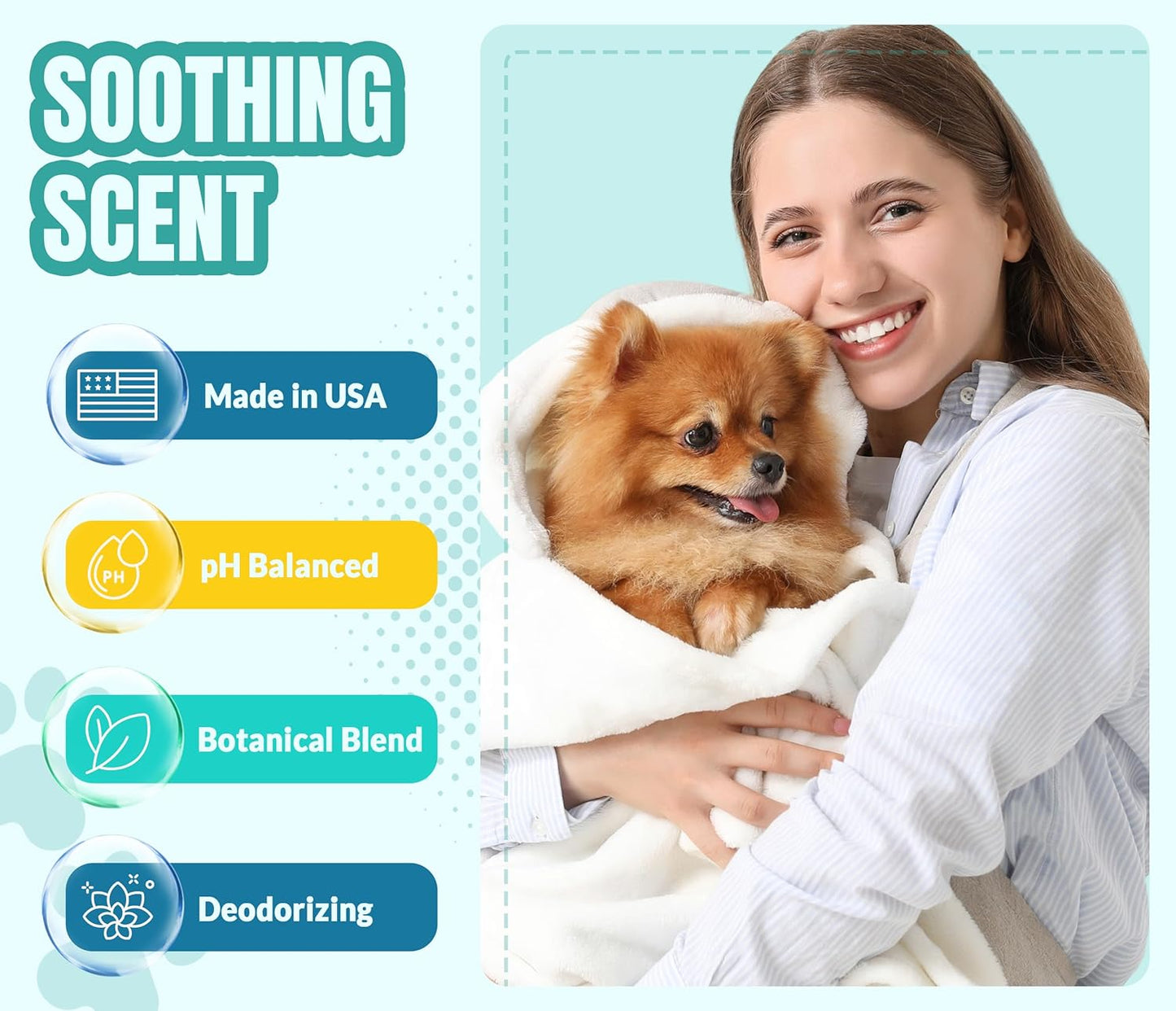 ALFIE'S CHOICE Calm & Comfort Dog Shampoo & Conditioner Set | 16 fl oz Each | with Lavender, Rosemary & Vitamin E | Calming Dog Wash for Itchy Skin, Dry Coat, Odor & All Breeds