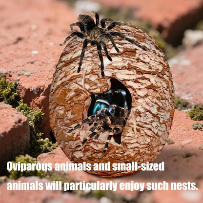 Low Maintenance Reptiles Habitat Upgrade Dinosaur Hide Cave with Textured Exterior Terrarium Stress Relief Decor Hot Swappable Terrariums Addons