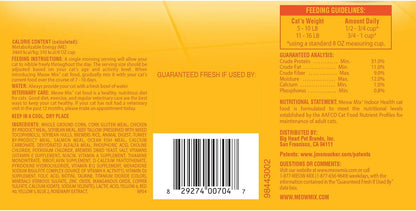 Meow Mix Indoor Formula Dry Cat Food, 3.15 Pound Bag (Pack of 4)