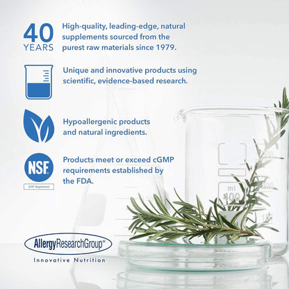 Allergy Research Group Cat's Claw - Inner Bark Extract, Joint Health & Immune Support, Herbal Supplement, Organic, Vegetarian Capsules - 60 Count