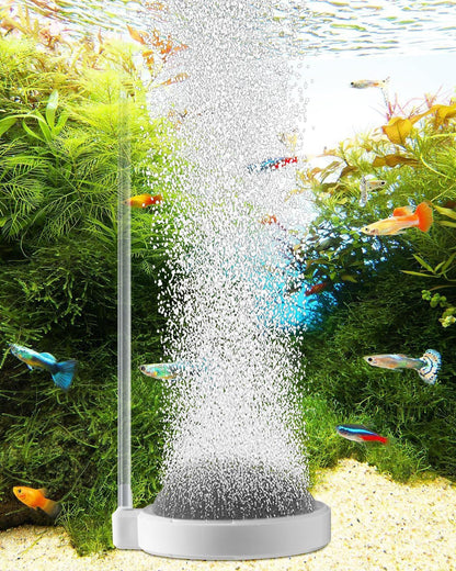 Air Stone for Aquarium Fish Tank Bubbler, 3.2 Inch Nano Air Bubble Stone Aerator Accessories Bubbler for Fish Tank Air Pump Hydroponics