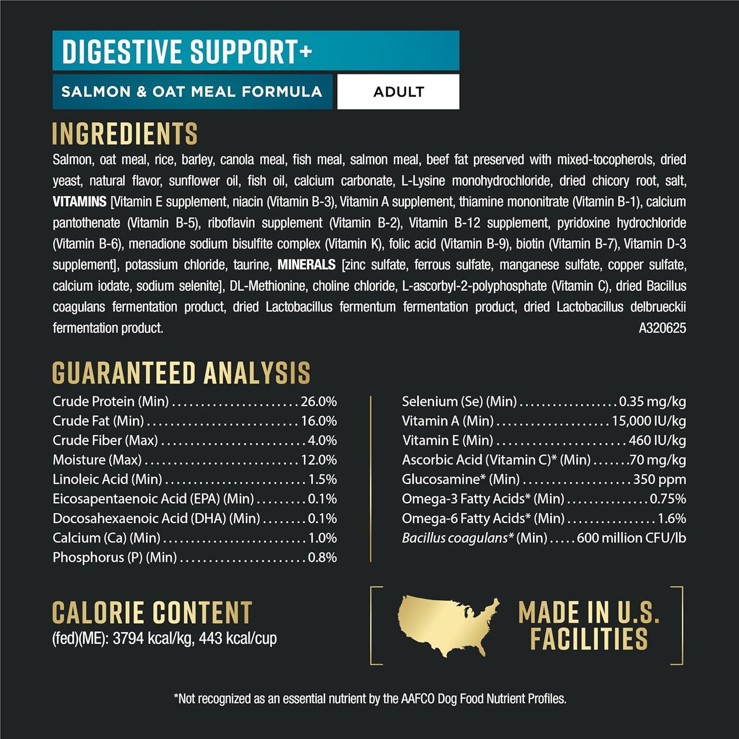 Purina Pro Plan AdvantEDGE Digestive Support Plus Salmon and Oat Meal Formula Adult Dry Dog Food - 12 lb Bag