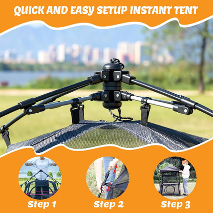 Extra Large Catio Cat Enclosure for Indoor and Outdoor with waterproof bottom,Itent 3 Tier Spacious Cat Tower Tent,Portable Cat Tent for Patio,Balcony, Deck & Camping Weatherproof & Sunproof(Patented)