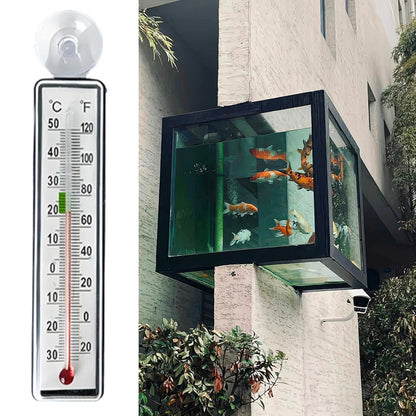 Fish Tank Temp Gauge - Reptile Tank Temperature Monitor,Suction Cup Anti-collision Temp Monitor for Aquarium Terrarium Greenhouse Indoor Fish Tank